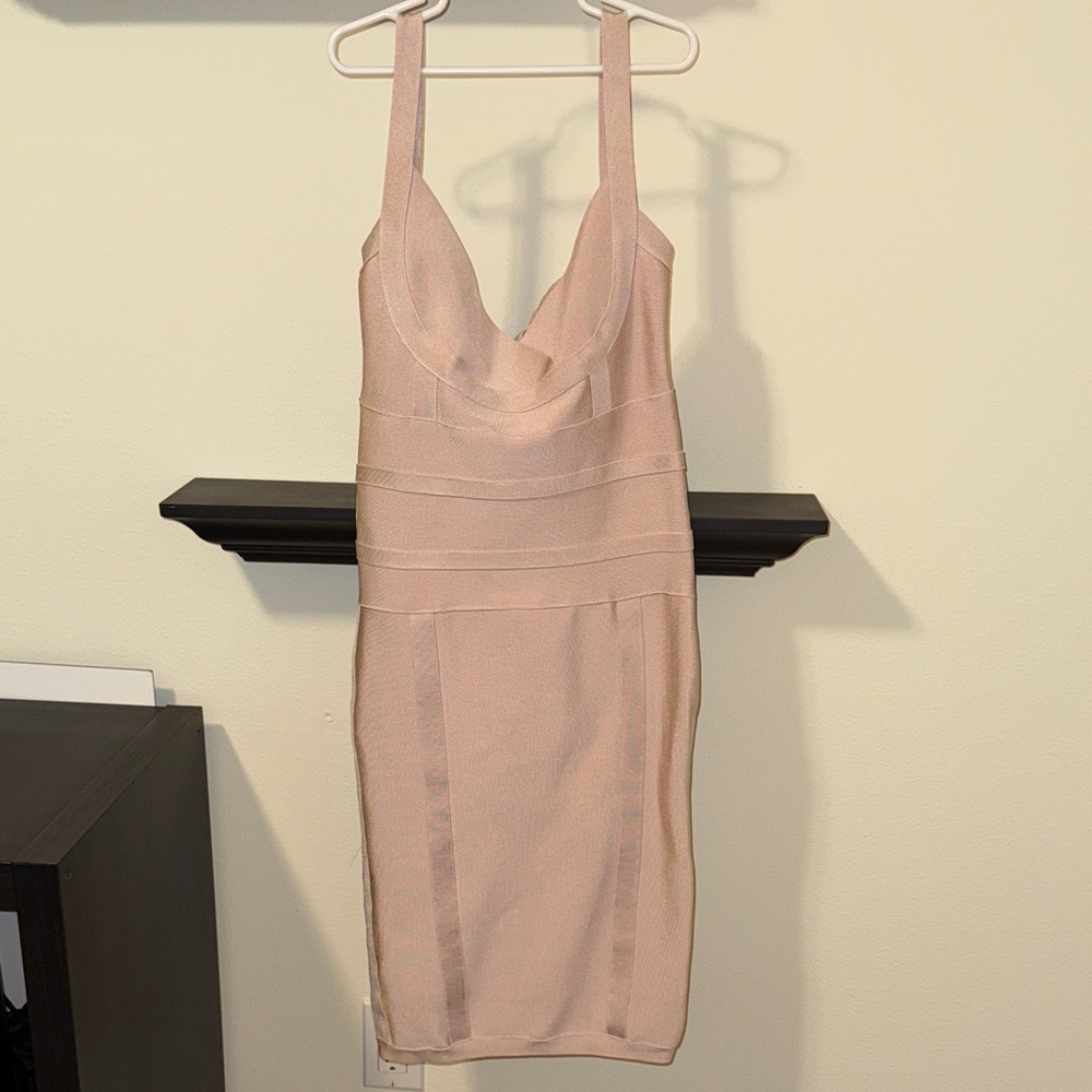 HEGO Blush Bandage Dress